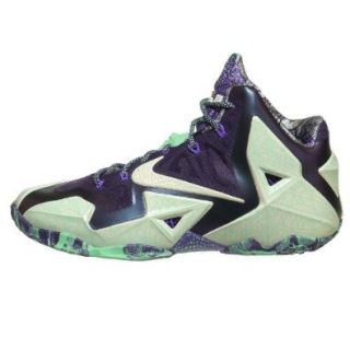 Nike Lebron XI All Star Men Sneakers Cashmere/Purple Dynasty/Green Glow 647780 735 Shoes