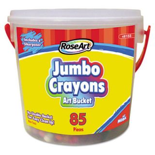 Classic Colors Jumbo Crayon Art Bucket with Sharpener (Set of 85