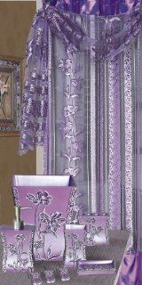 HLC.ME Paris Purple Shower Curtain  