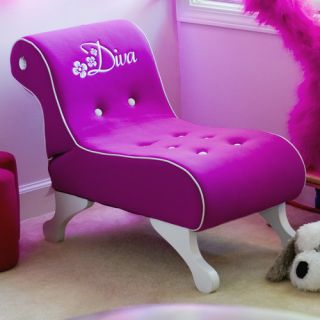 Pink fabric Diva chaise lounger is perfect for your little princess