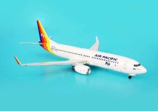 AVIATION200 Air Pacific 737 800 1/200 REG#DQ FJH / High Quality Desktop Airplane Model Display / Regional Airliner / Unique and Perfect Collectible Gift Idea / Aviation Historical Replica Gift Toy Toys & Games