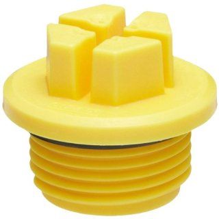 Kapsto GPN 738 M 16 x 1 Polyamide 6 Sealing Screw Plug with O Ring, Yellow, Metric Thread M 16 x 1 (Pack of 100) Pipe Fitting Push In Plugs