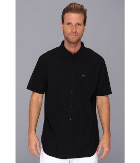 RVCA Revival S/S Woven Mens Short Sleeve Button Up (Black)