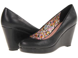 Pink & Pepper Pistol Womens Wedge Shoes (Black)