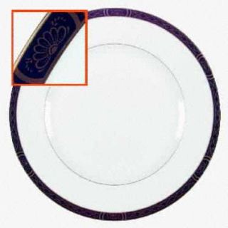 Royal Worcester Mountbatten Black Dinner Plate, Fine China Dinnerware   Bone,Bla
