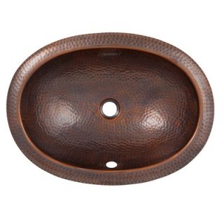 The Copper Factory Oval Self Rimming Bathroom Sink   CF153