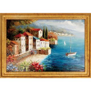 Sailing Day Hand Painted Oil Canvas Art with Frame