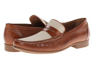 Johnston & Murphy Cresswell Linen Penny Mens Slip on Shoes (Brown)