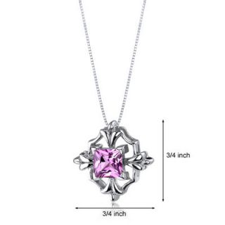 Oravo Captivating Brilliance 1.50 Carats Princess Cut Pink Sapphire