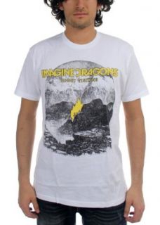 Imagine Dragons   Mens Flame White T Shirt in White Clothing
