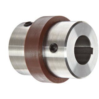 Boston Gear BF1811/8X11/4 Shaft Coupling, Spider Ring (3 Jaw), Coupling Size BF18, 2.250" Hub Diameter, 1.250" Driven Hub Bore, 1.125" Driver Hub Bore, 2.719" Max Outer Diameter, 8 horsepower Max HP, 300 pounds per inch Max Torque Set 