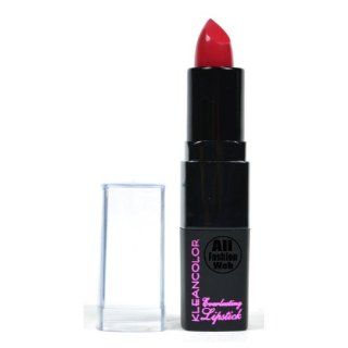 1 KLEANCOLOR EVERLASTING LIPSTICK 739 CHERRY + FREE EARRING GIFT  Red Glitter Lipstick  Beauty