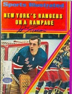 Eddie Giacomin Autographed Sports Illustrated Magazine (New York Rangers)  Sports Related Collectibles  Sports & Outdoors