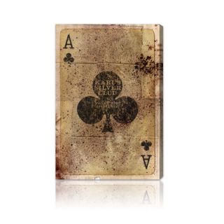 Oliver Gal Ace of Clubs Canvas Art Print