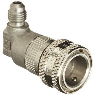 Eaton Hansen 2HLLLRA720 Stainless Steel 90 Degree Hydraulic Fitting Liquid Connection, 7/16 20" MT Flare Quick Connect Hose Fittings