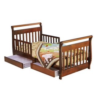 Sleigh Toddler Bed with Storage Drawer