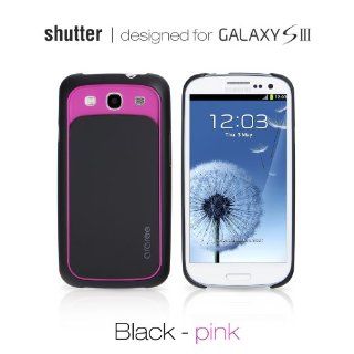 Araree   Shutter Snap on Case Cover for Galaxy S3 / Black Pink   Retail Packaging Cell Phones & Accessories