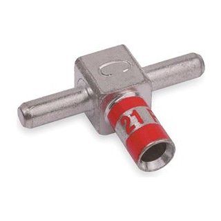 Tee Connector, 8 AWG, Red, PK10   Electronic Component Wire  