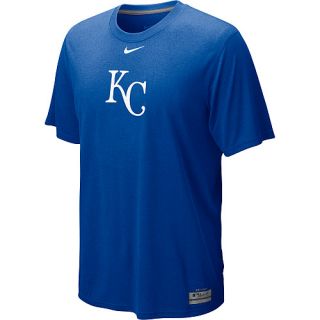 NIKE Mens Kansas City Royals AC Dri Fit Logo Legend Short Sleeve T Shirt  