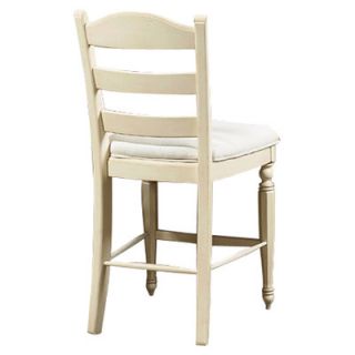 Wynwood Furniture Hadley Pointe Counter Stool in Antique Parchment