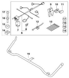 BMW Genuine R1200GS Adventure 08 up Motorcycle Auxiliary Headlight Mounting kit Automotive