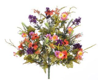 Artificial 24" Country Wildflower Mixed Bush   Artificial Flowers