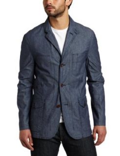 Ben Sherman Men's Deconstructed Miltary Blazer, New Chambray, XX Large at  Mens Clothing store