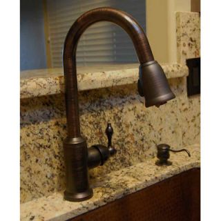 Premier Copper Products Single Handle Kitchen Faucet with Pullout