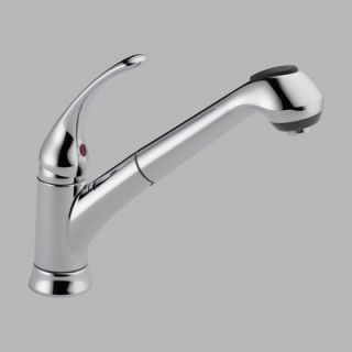Delta Foundations Single Handle Single Hole Pull Out Kitchen Faucet
