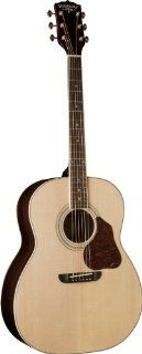 Washbuen USM LSJ743SK Lakeside Jumbo Series Acoustic Guitar, Natural Musical Instruments