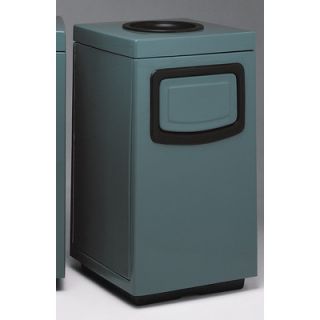 Witt Fiberglass Series 30 Gallon Side Entry Square Receptacle with