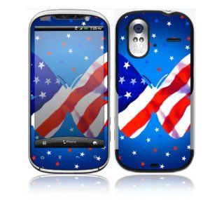 HTC Amaze 4G Decal Skin   Patriotic Butterfly 