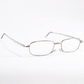THG Innovative Silver Tone Frame Travel Pocket Eyewear Slim Folding Foldable Reading Glasses +2.50 Spectacles Reader Hard Case Health & Personal Care