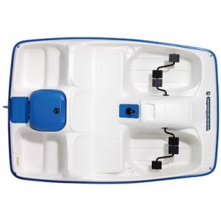 KL Industries Water Wheeler Five Person Pedal Boat in Cream / Blue