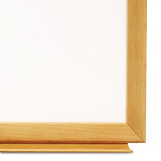Quartet® Standard Dry Erase Board in White Oak with Oak Finished Wood