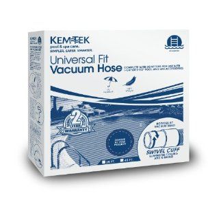 Kem Tek 745 45 Foot by 1 1/2 Inch Pool Vacuum Hose with 1 1/4 Inch Adapter  Swimming Pool Hoses  Patio, Lawn & Garden