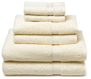 Pike Street 100 Percent Egyptian Cotton 725 Gram 6 Piece Towel Set, Cream  