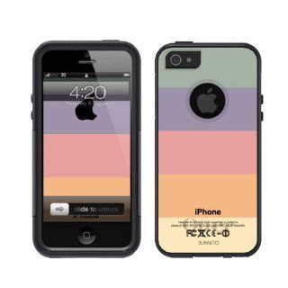 Otterbox Commuter Series  Black iPhone 5 Case Pastel Stripes Cell Phones & Accessories