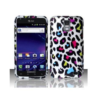 Silver Colorful Leopard Hard Cover Case for Samsung Galaxy S2 S II AT&T i727 SGH I727 Skyrocket Cell Phones & Accessories
