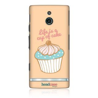 Head Case Designs Life Is Cup Of Cake Cupcakes Hard Back Case Cover For Sony Xperia P LT22i Cell Phones & Accessories