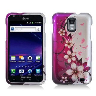 For Samsung Galaxy S Ii Skyrocket S2 I727 Accessory   Pink Flower A Design Hard Case Protector Cover + Free Lf Stylus Pen Cell Phones & Accessories