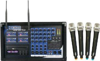 Vocopro PA MAN 4 Channel Wireless Microphone Powered Mixer Musical Instruments