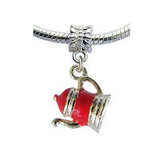 Lovely 3D Rhodhium plated Teapot charm  by GlitZ JewelZ  Jewelry