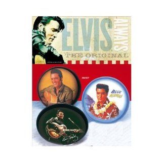 Set of 3 Elvis Presley Tin Serving Trays Toys & Games