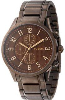Fossil Dress Steel Brown Chronograph Brown Dial Men's Watch #FS4492 at  Men's Watch store.