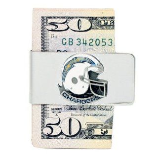 NFL Sculpted & Enameled Pewter Moneyclip   San Diego Chargers  Money Clips  Sports & Outdoors