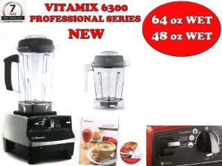 VITAMIX 6300 PLATINUM   With 64oz Wet/48oz WET Containers, Featuring 3 Pre programmed Settings, Variable Speed Control, and Pulse Function . Includes Savor Recipes Book and DVD Kitchen & Dining