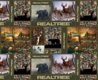 REALTREE Camo Patchwork   By Sykel   100% Polyester Fleece 60" Wide By the Yard.
