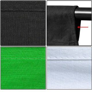 Portable Photographic Studio Equipment 10x13 Ft Photo Background Support Stand & 20x10 Feet White Black Green Muslin Cotton Photography Backdrops Case  Camera & Photo