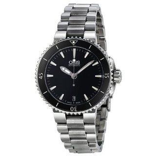 Oris Aquis Date Automatic Black Dial Stainless Steel Mens Watch 01 733 7652 4154 07 8 18 01P at  Men's Watch store.